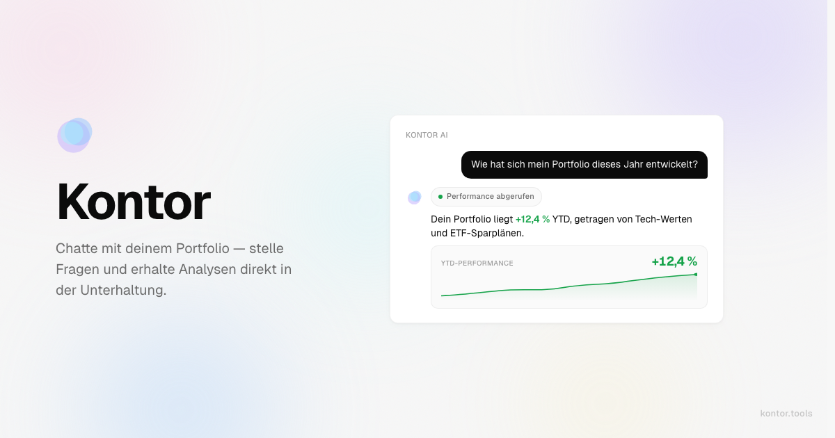 Kontor AI für alle, ETF-Durchschau bei Konzentration und gleitende Durchschnitte